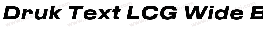 Druk Text LCG Wide Bold字体转换